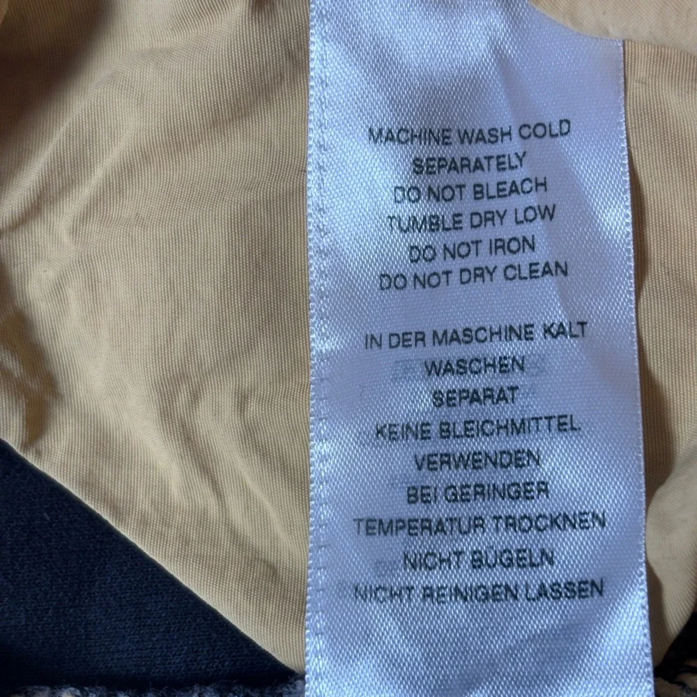 True Religion‎ Colorblock Hoodie Men's Medium Mixed Media Black Tan Pullover